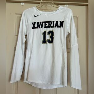 New Nike Xaverian White Long Sleeve Shirt- S
